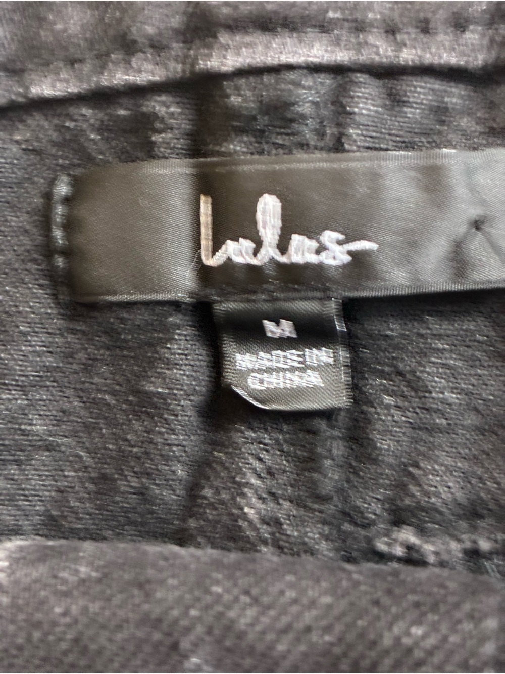 Lulu's Real Babe Faded Washed Black Button-Front High-Waist Mini Skirt Size M - Picture 2 of 8